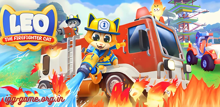 Leo The Firefighter Cat-TENOKE